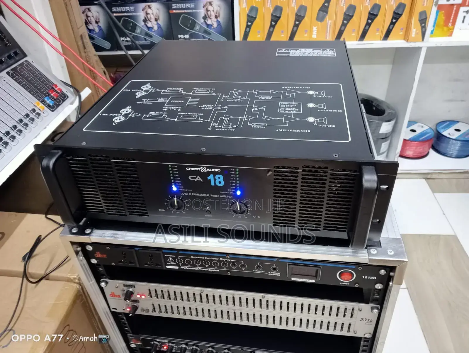 Crest Audio Ca 18 Professional Power Amplifier.