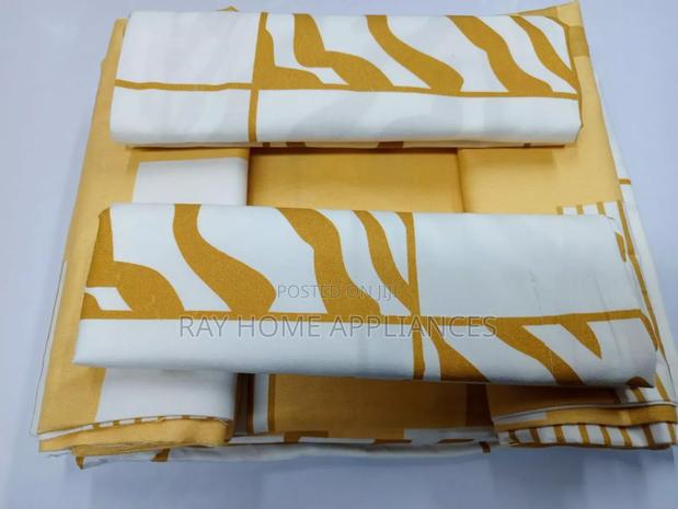 Cotton Pattern Duvet Cover1pc Bedsheet 4 Pillow Cases 6×7 - thumbnail 4