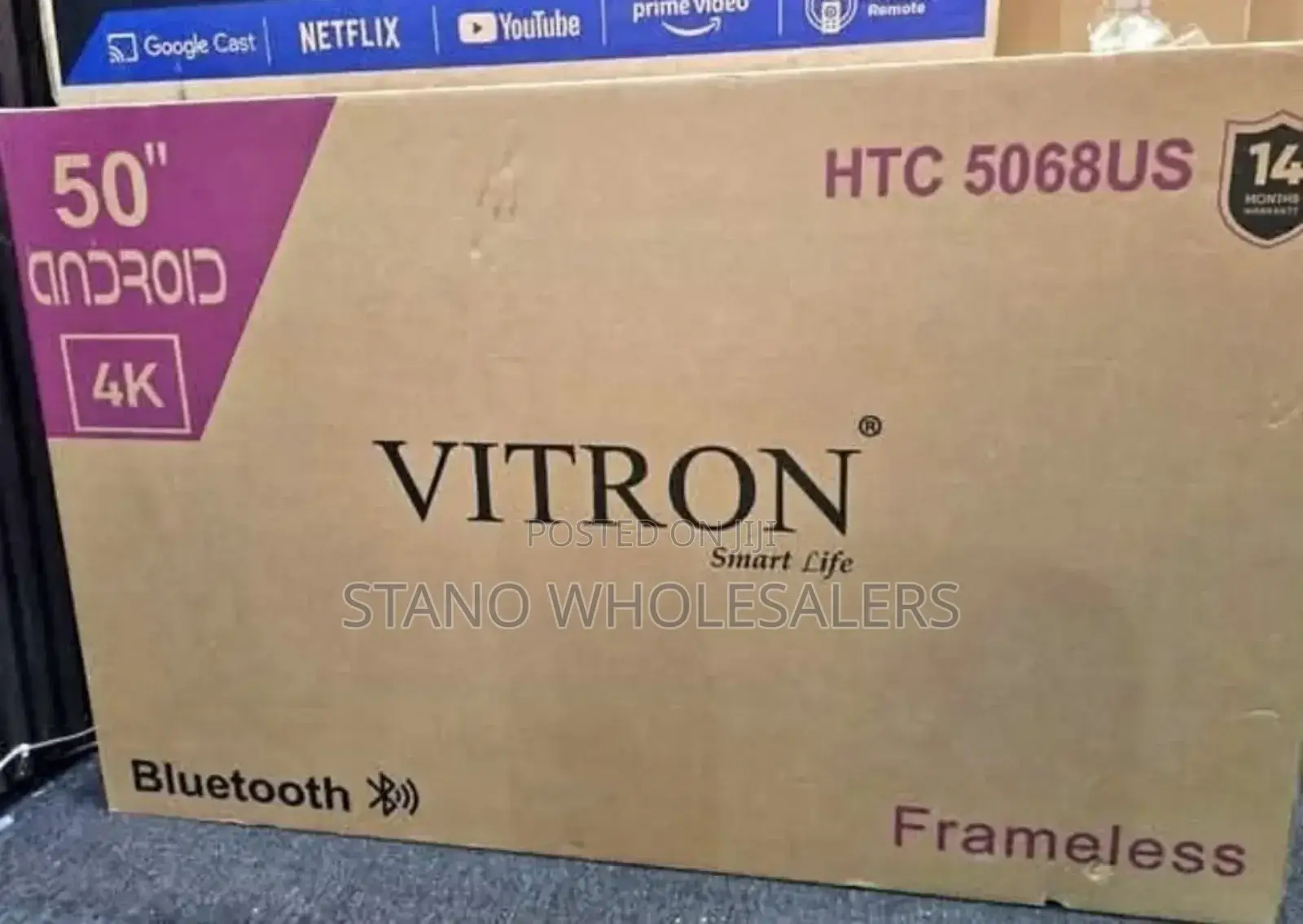 14 Months Warranty Vitron 50 Inch Android Tv