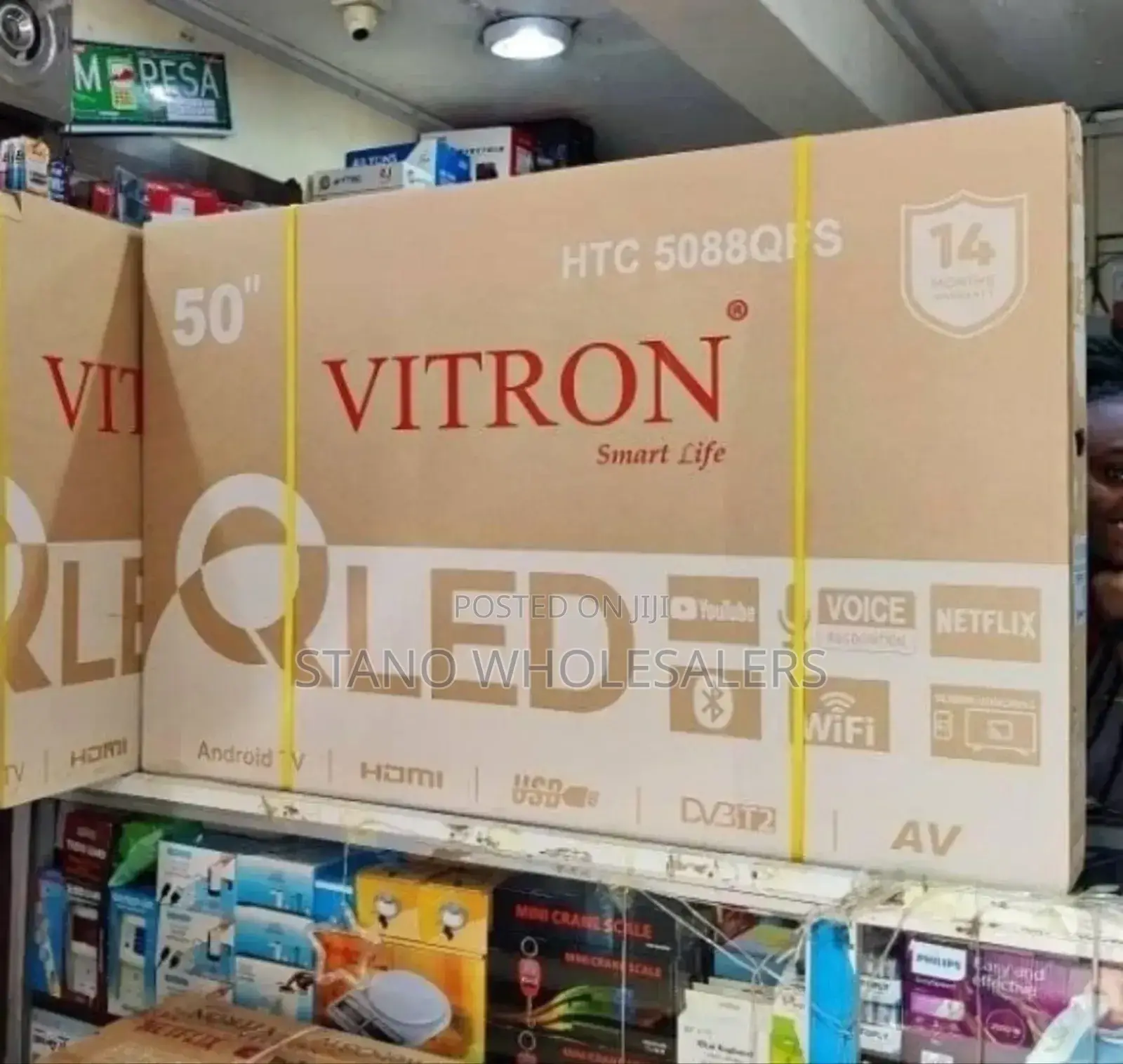 Voice Recognition Vitron 50 Inch Qled Android Tv