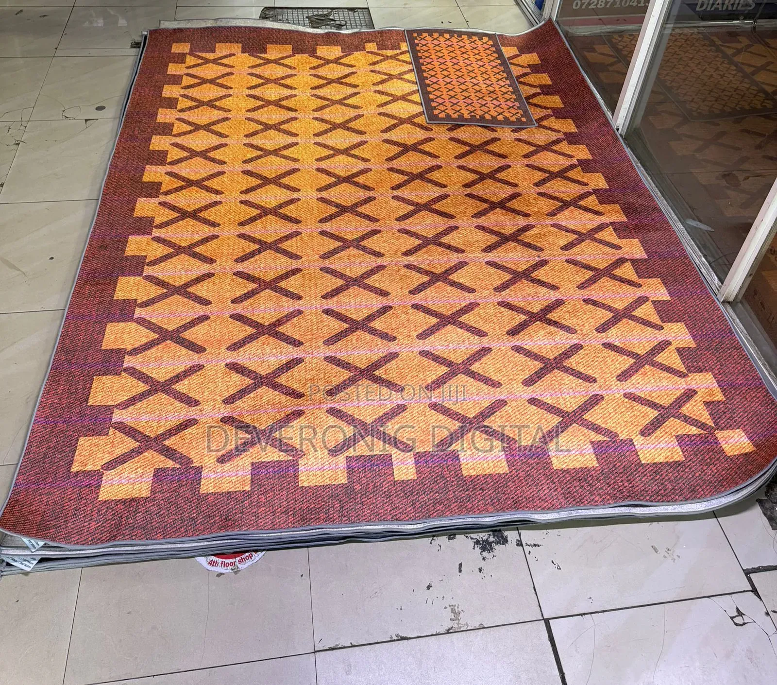 3d Carpets +Door Mat Size 7*10