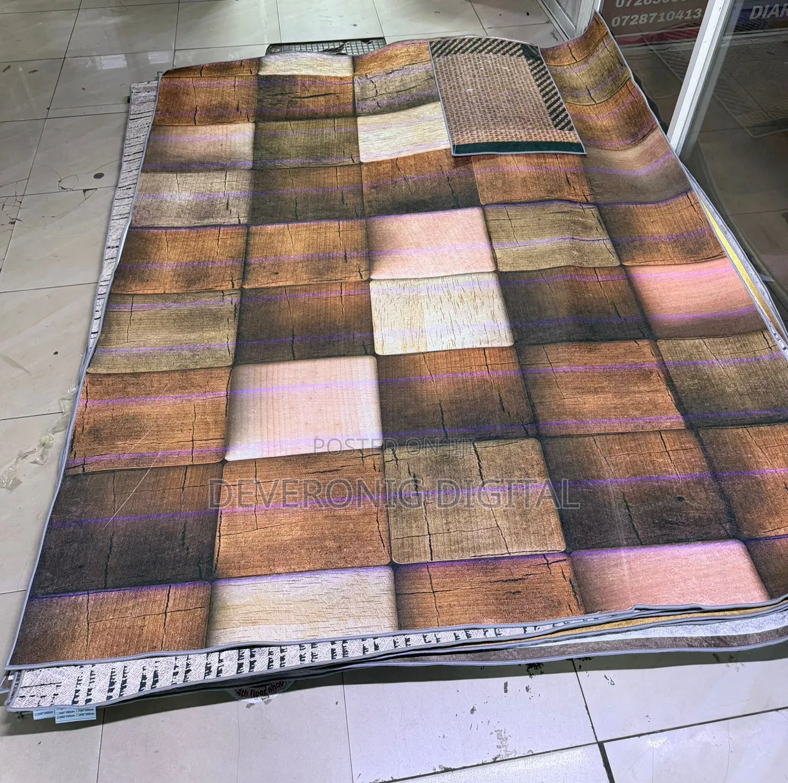 3d Carpets +Door Mat Size 7*10