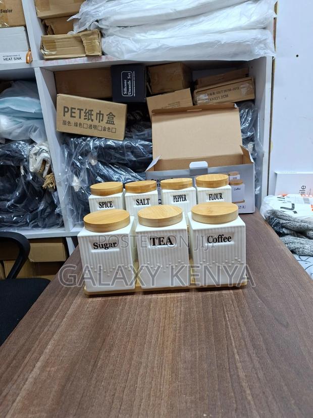 8pcs Ceramic Canister Set - thumbnail 4