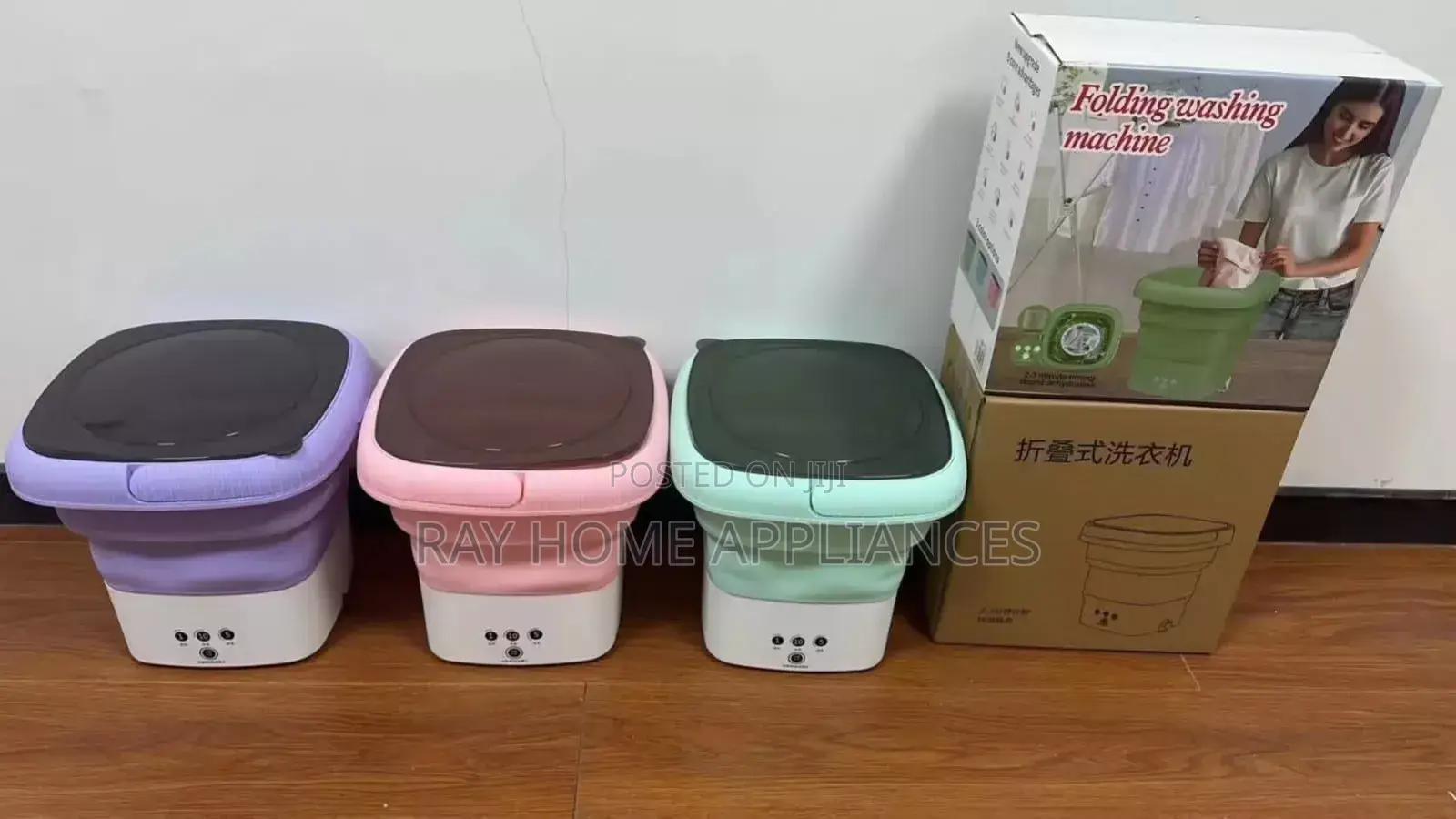 Foldable Washing Machine With Dryer Bucket Greenpurple,Pink Size 6ltrs