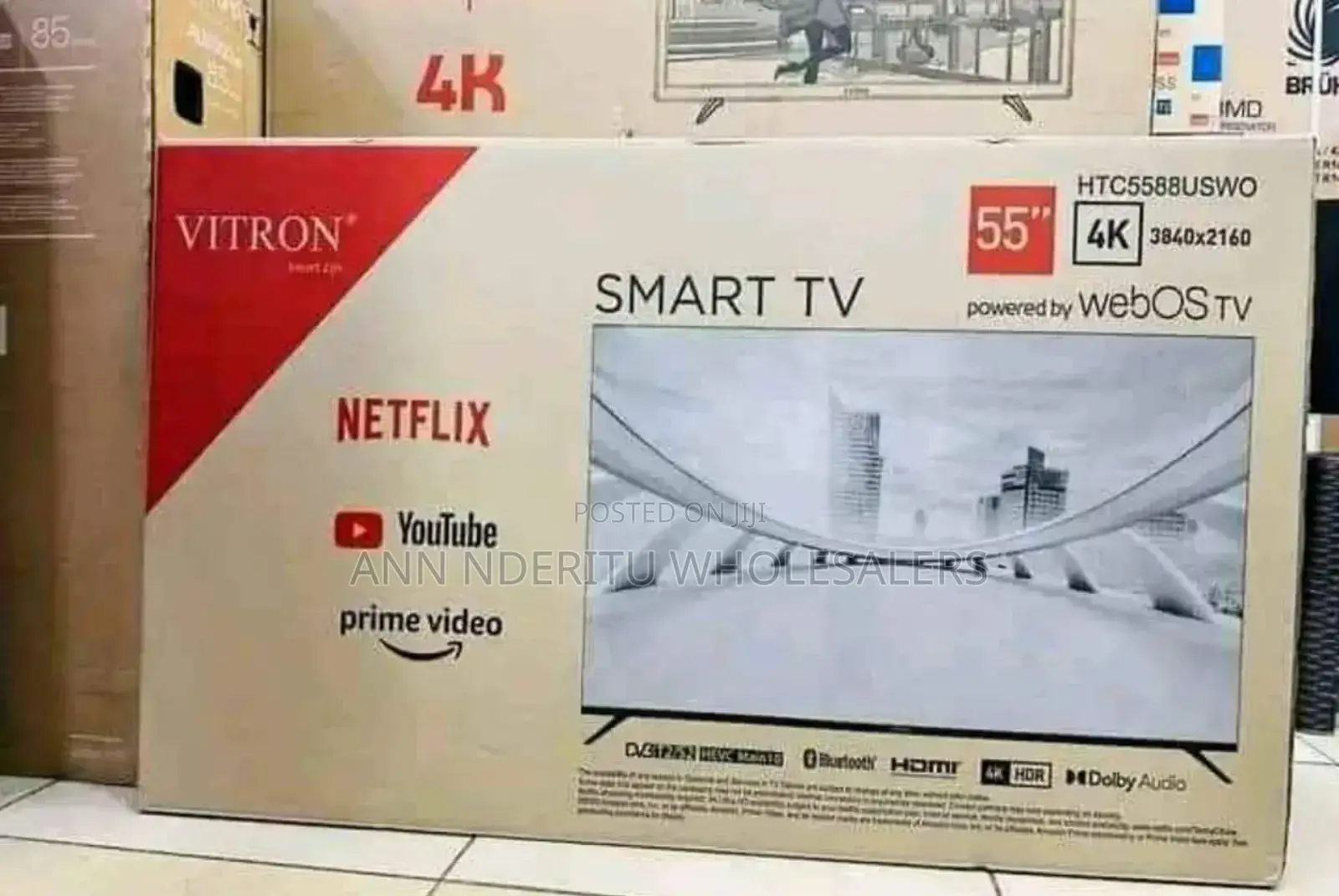 4 K Vitron 55 Inch Webos Frameless Tv