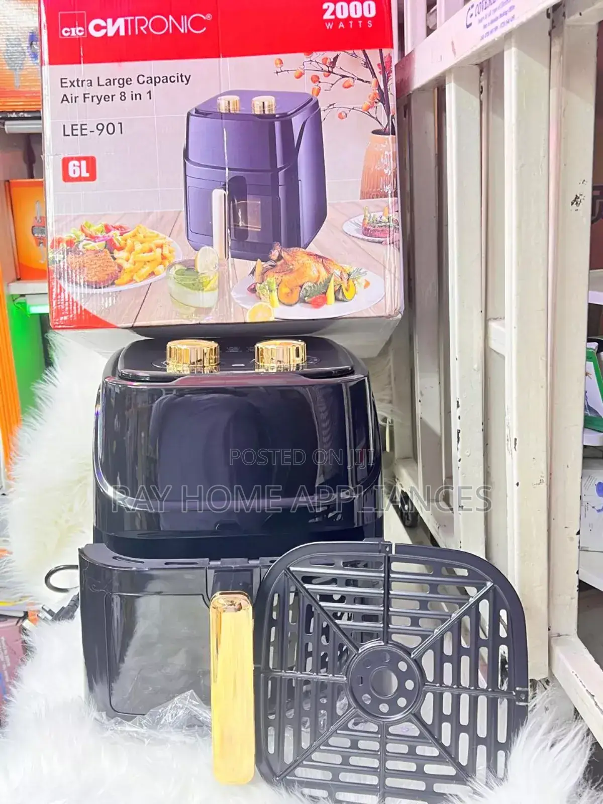 Cntronic 8 in 1 Air Fryer 6litres
2000watts Digital Mechanical Control