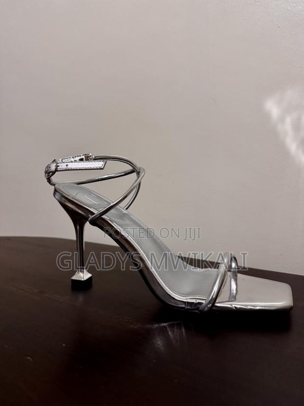 Silver Stiletto Heels - thumbnail 4