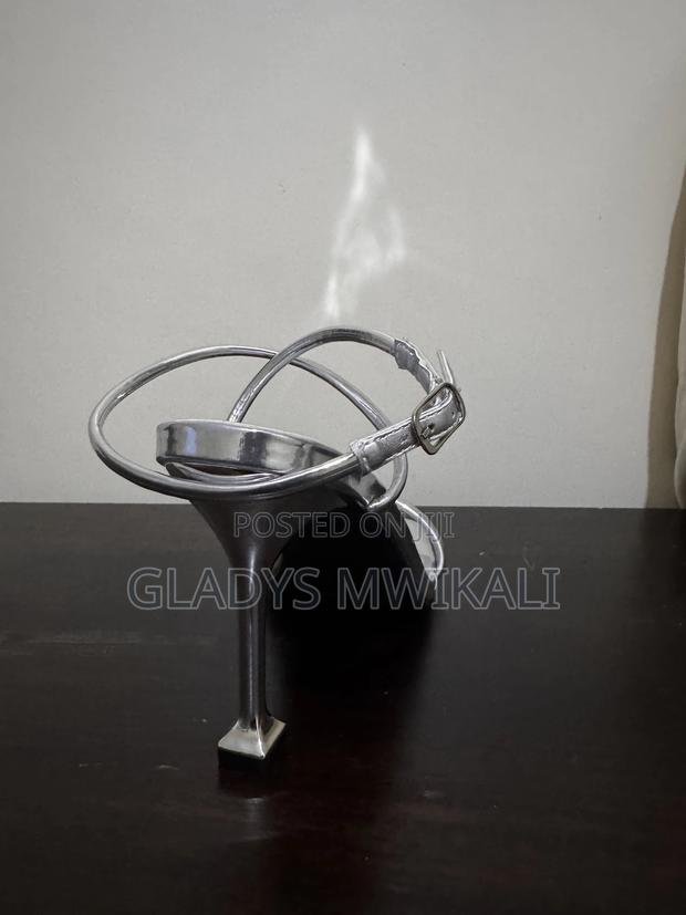 Silver Stiletto Heels - thumbnail 3