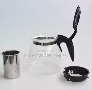 Tea Decanter Borosilicate Glass With Sieve
Colours;Black