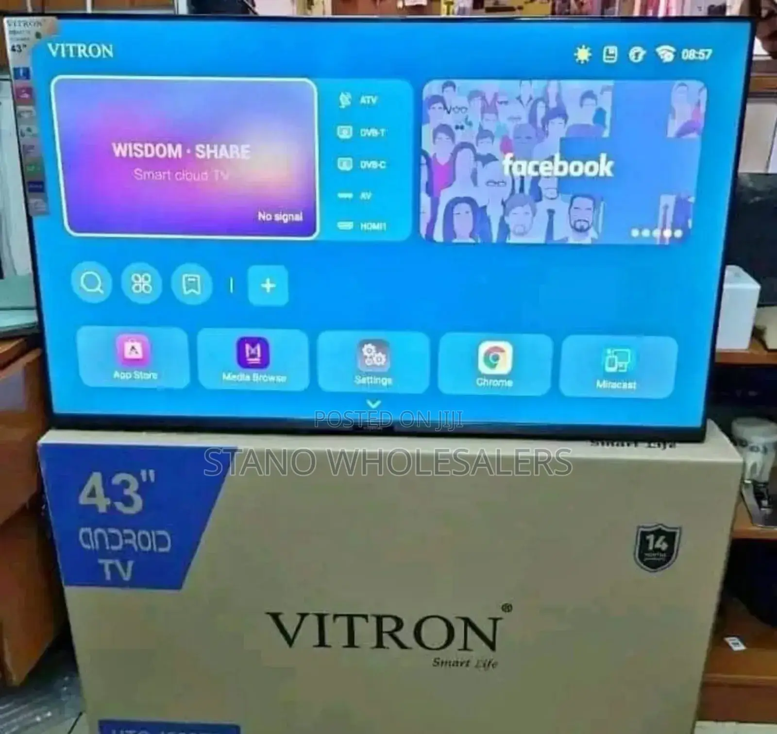 New Model Vitron 43 Inch Android Television HTC 4388fs