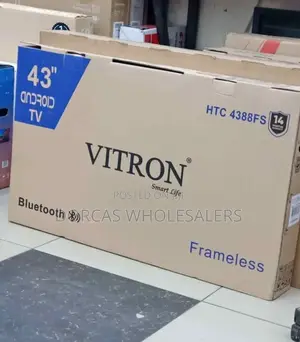 With Warranty Vitron 43 Inch Android Television HTC 4388fs
