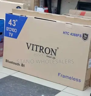 With Warranty Vitron 43 Inch Android Television HTC 4388fs