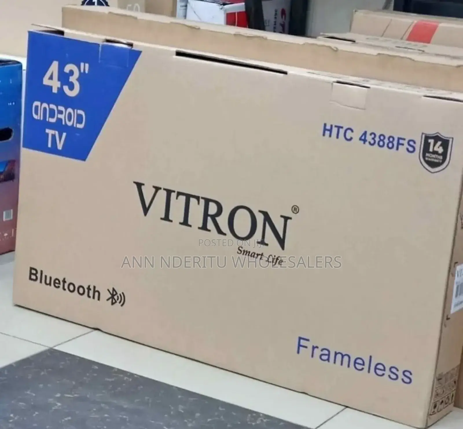 Bluetooth Enabled Vitron 43 Inch Android Television HTC 4388fs