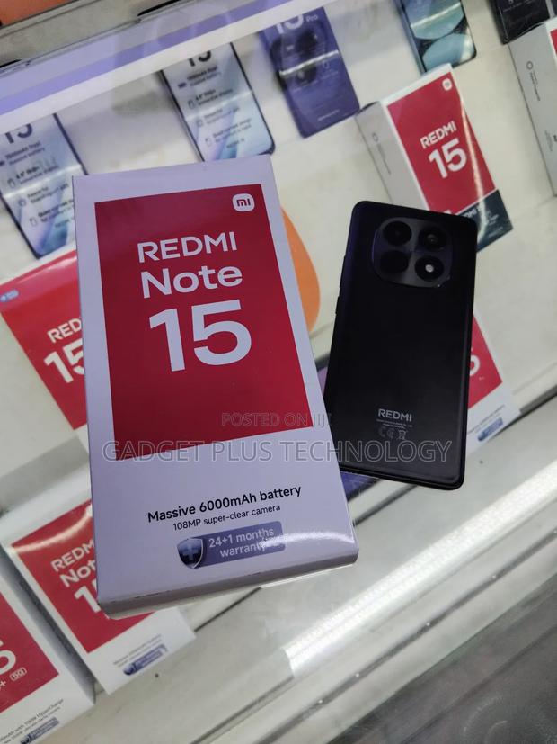 New Xiaomi Redmi Note 15 256 GB Black - main view