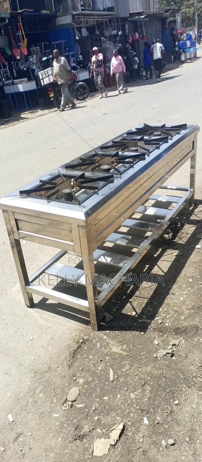 Commercial Stainless Steel Four Burner