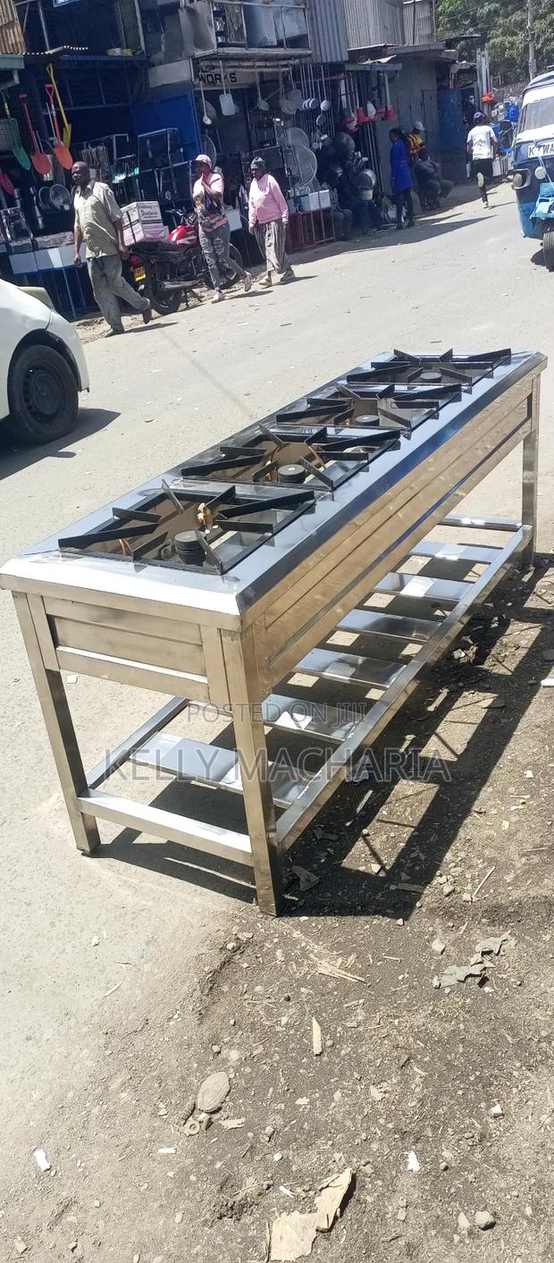 Commercial Stainless Steel Four Burner - thumbnail 2