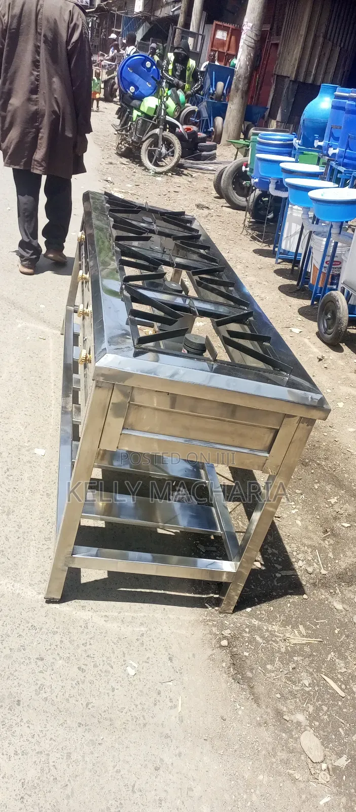 Commercial Stainless Steel Four Burner