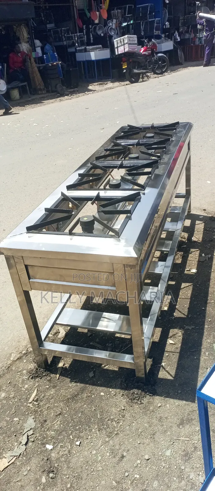 Commercial Stainless Steel Four Burner