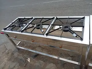 School Hotel Gas Cookers. Stainless Steel Made.