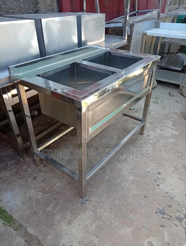 Double Sink Stainless Steel. On Sale in Nairobi