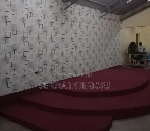 Maroon Wall to Wall Carpet Church Carpets Environmental Friendly