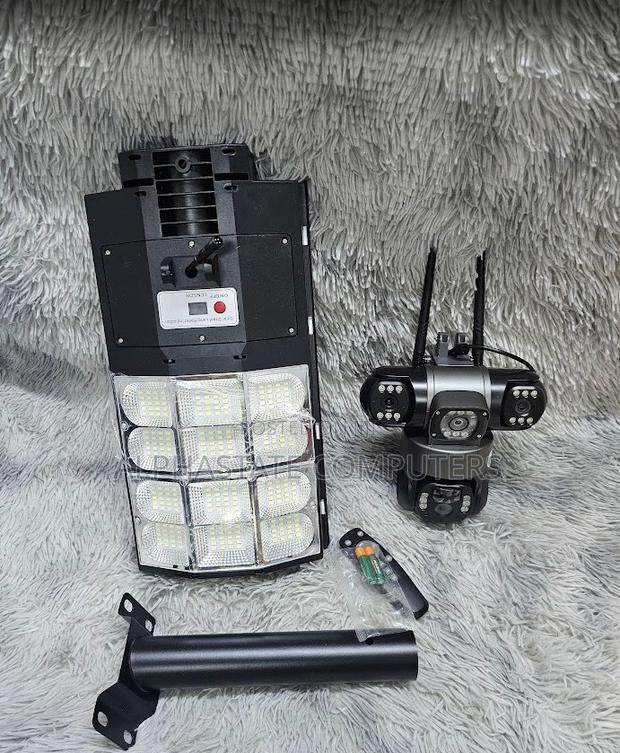 CCTV Solar Camera Outdoor With Solar Floodlight and Motion Tracking - main view