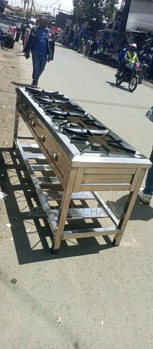 Four Stainless Steel Burner Gas Grill Jikos