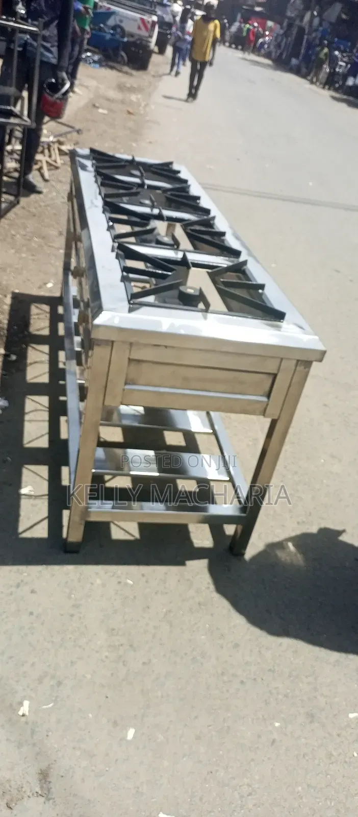 Four Stainless Steel Burner Gas Grill Jikos