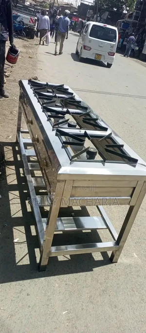 Four Stainless Steel Burner Gas Grill Jikos