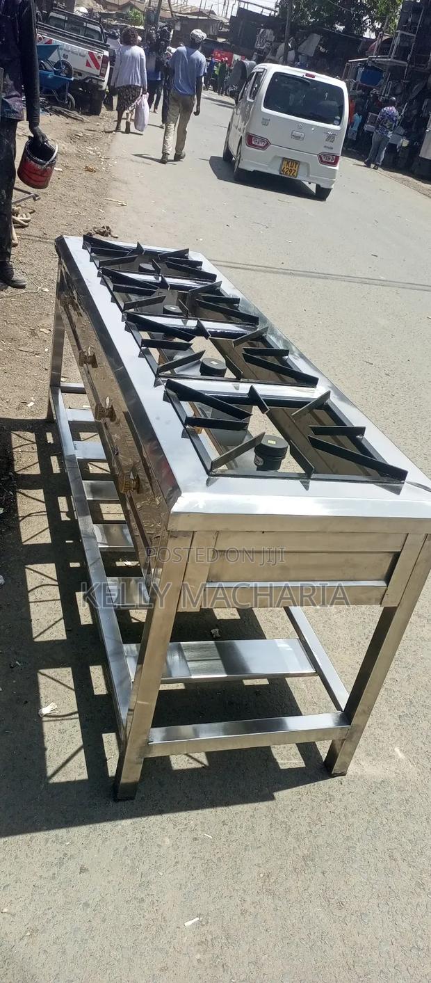 Four Stainless Steel Burner Gas Grill Jikos