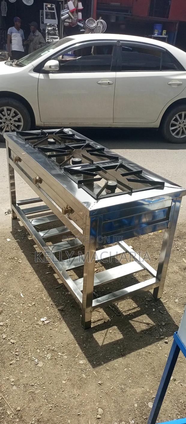 Commercial Stainless Steel Three Burner Gas Grill Jikos