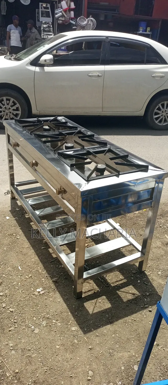 Commercial Stainless Steel Three Burner Gas Grill Jikos