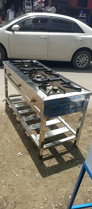 Commercial Stainless Steel Three Burner Gas Grill Jikos