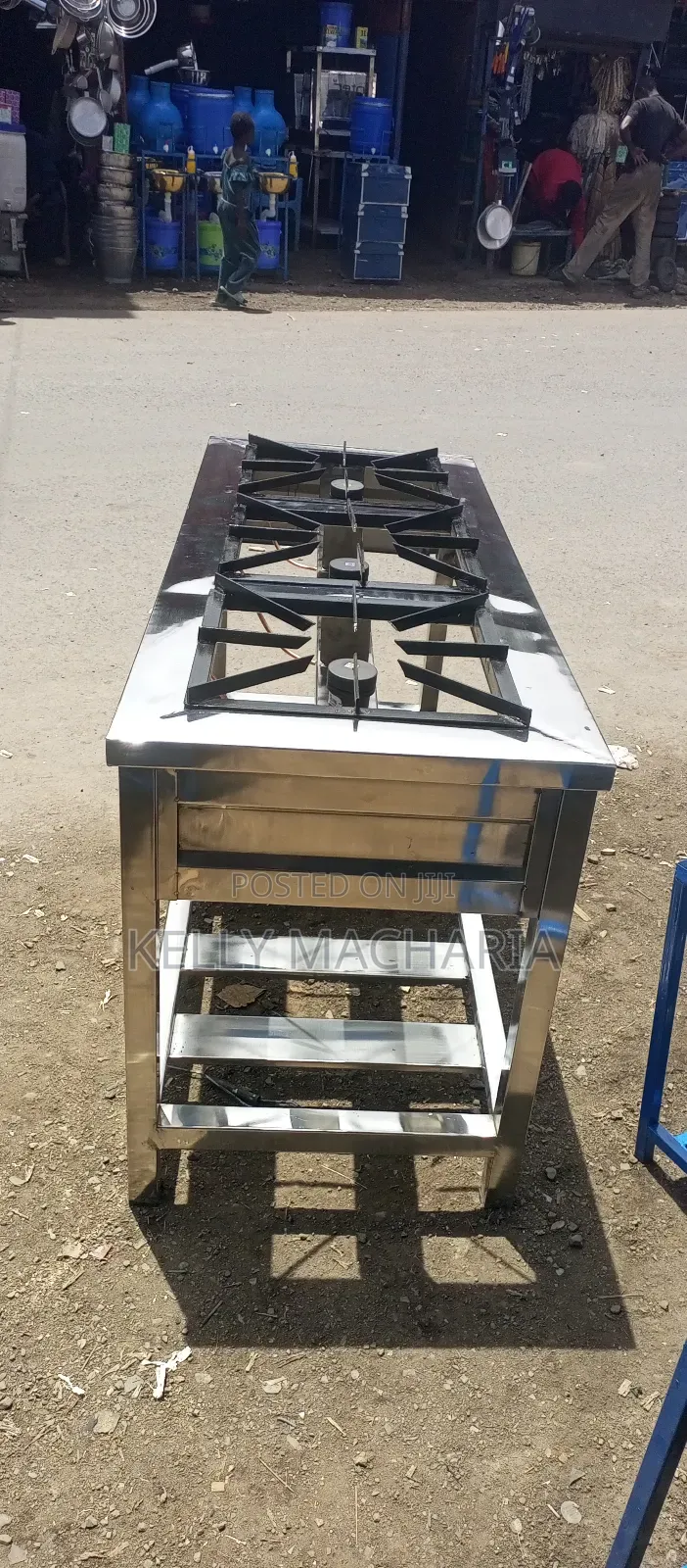 Commercial Stainless Steel Three Burner Gas Grill Jikos