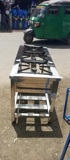 Commercial Stainless Steel Three Burner Gas Grill Jikos