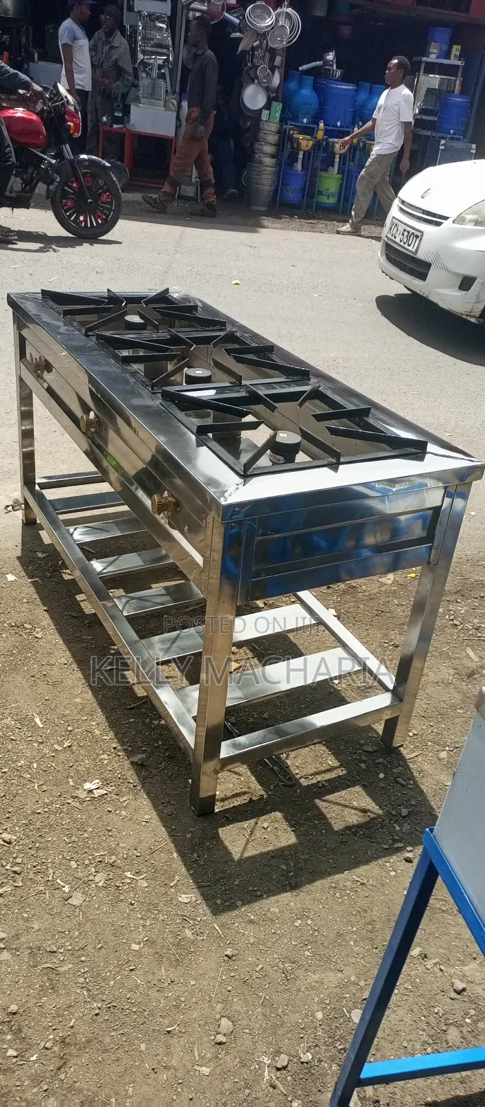 Commercial Stainless Steel Three Burner Gas Grill Jikos