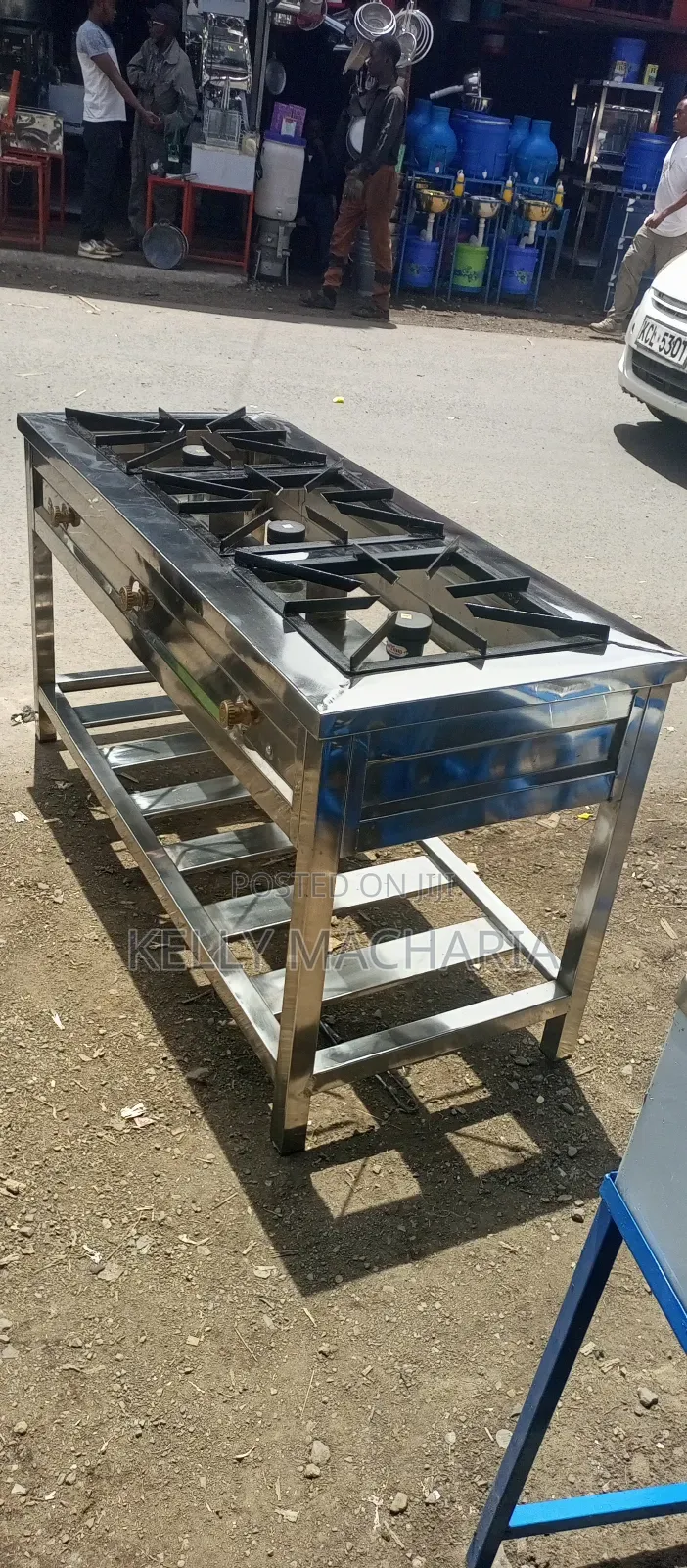Commercial Stainless Steel Three Burner Gas Grill Jikos