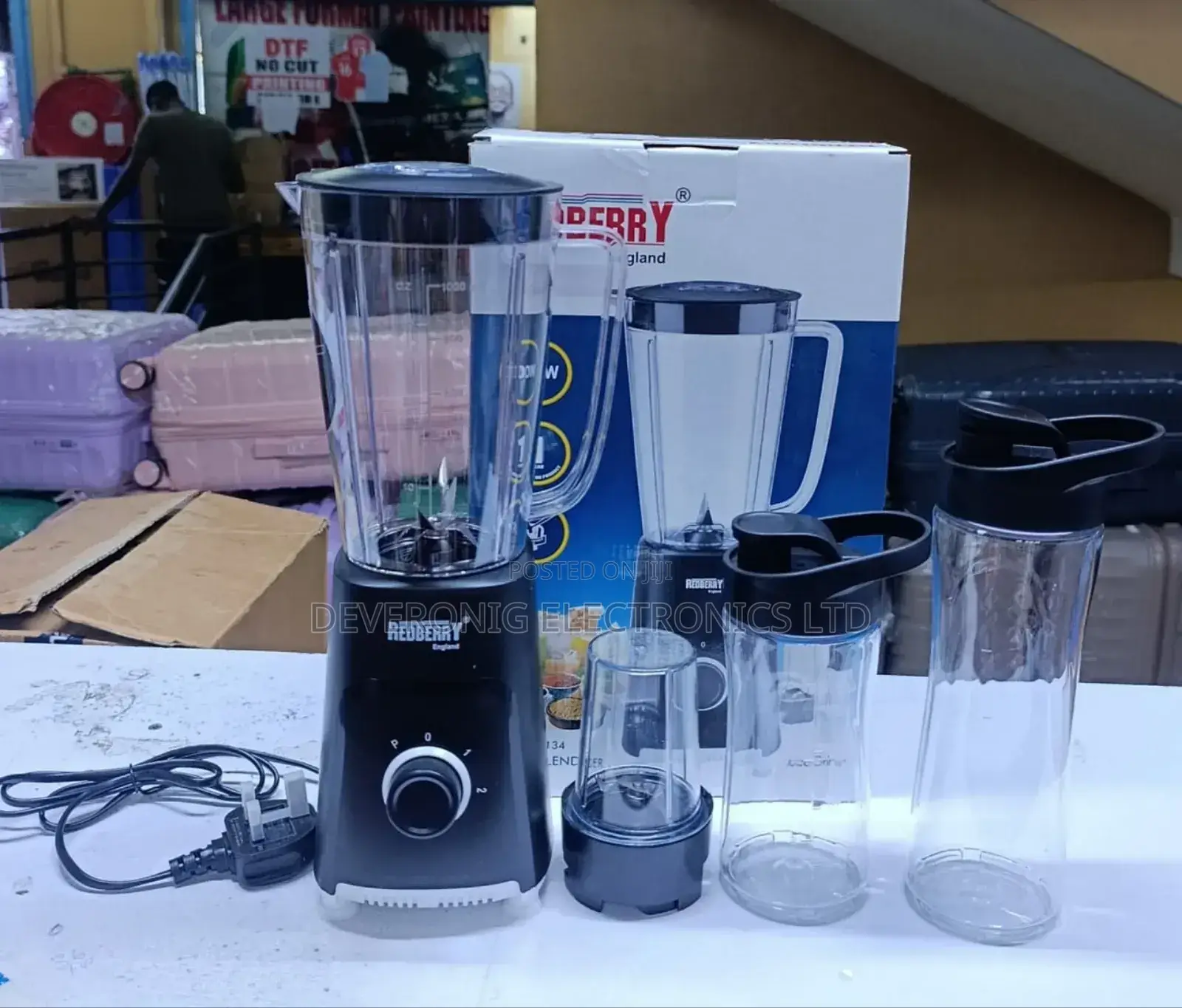 4 in 1 Redberry Blender 
1 Liter at 2,999