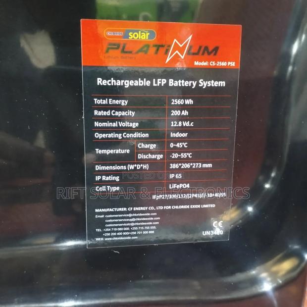 200ah - 12v Platinum High Quality Lithium Ion Solar Battery 6000 Cycle - thumbnail 2