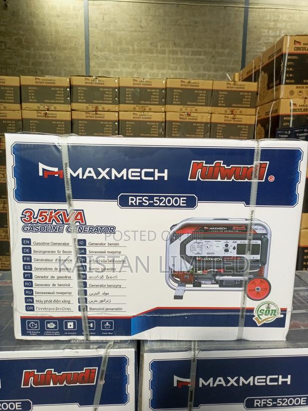 Maxmech RFS-5200e 3.8 Kw Gasoline Generator With Keystart