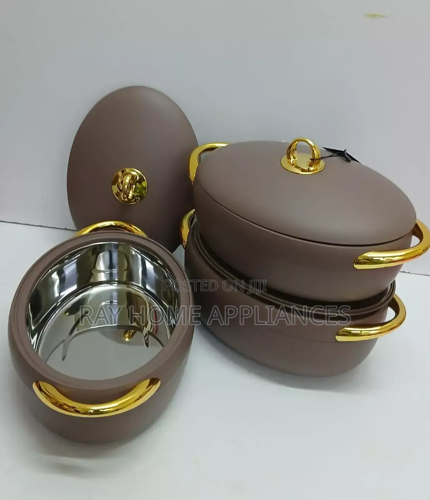 3pcs Luxury Forever Gold Hotpot Set 2l,2.5l,3.0l