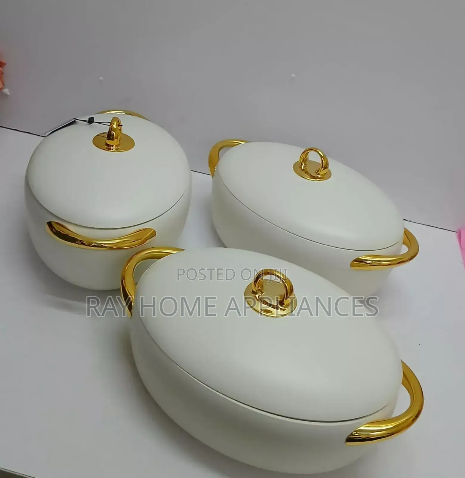 3pcs Luxury Forever Gold Hotpot Set 2l,2.5l,3.0l