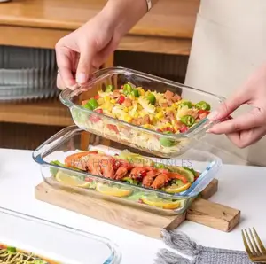 3pcs Baking Microwaveable Glass Casserole Tins
Capacity 1l,1.6l 2.2l