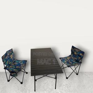 2 Set Camping Chairs and a Foldable Metallic Table - thumbnail 2