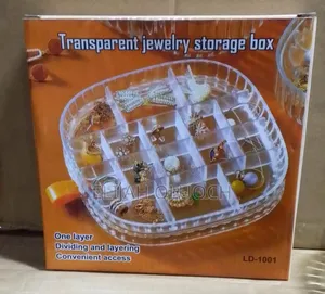 16 Slot Transparent Jewelry Box