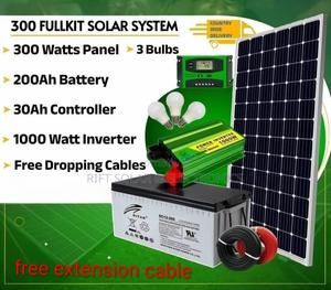 Renewable Energy 300 Watts Full Solar Package - 1000 Watts Inverter - main view