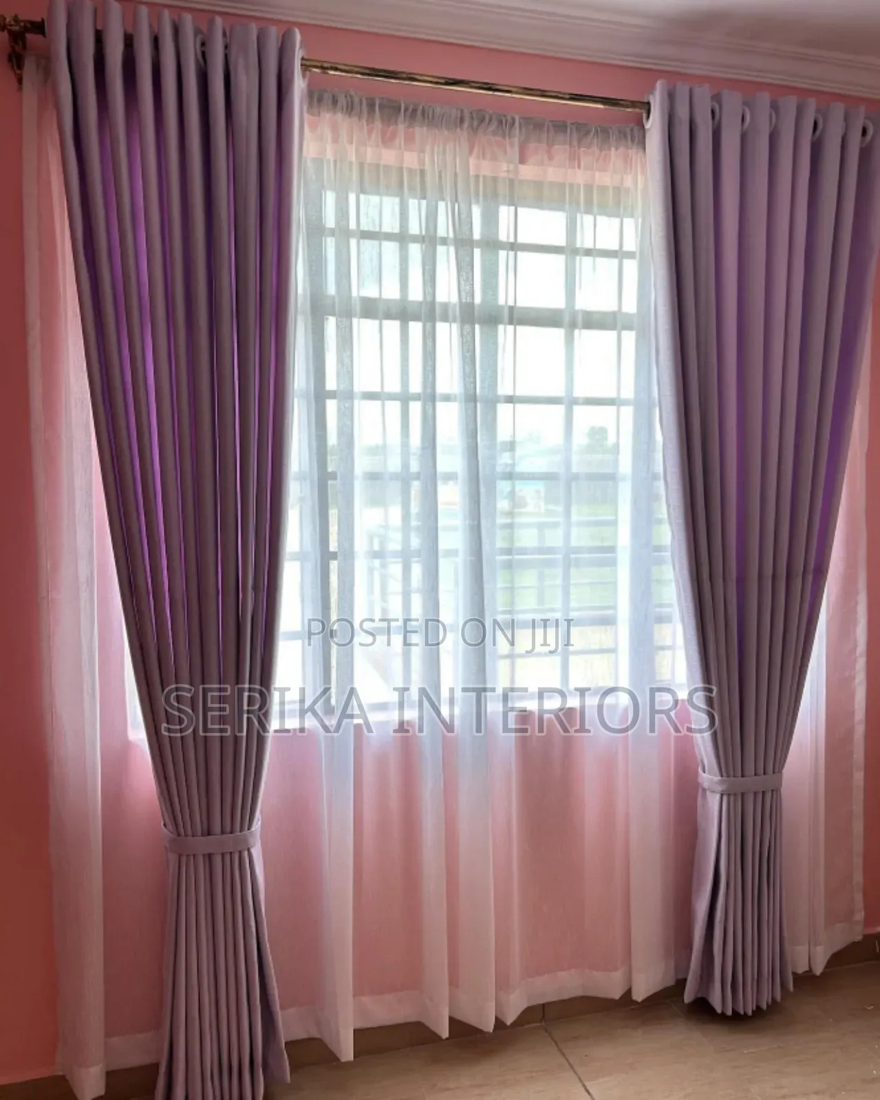 Pale Purple Curtains Curtains Environmental Friendly Approved