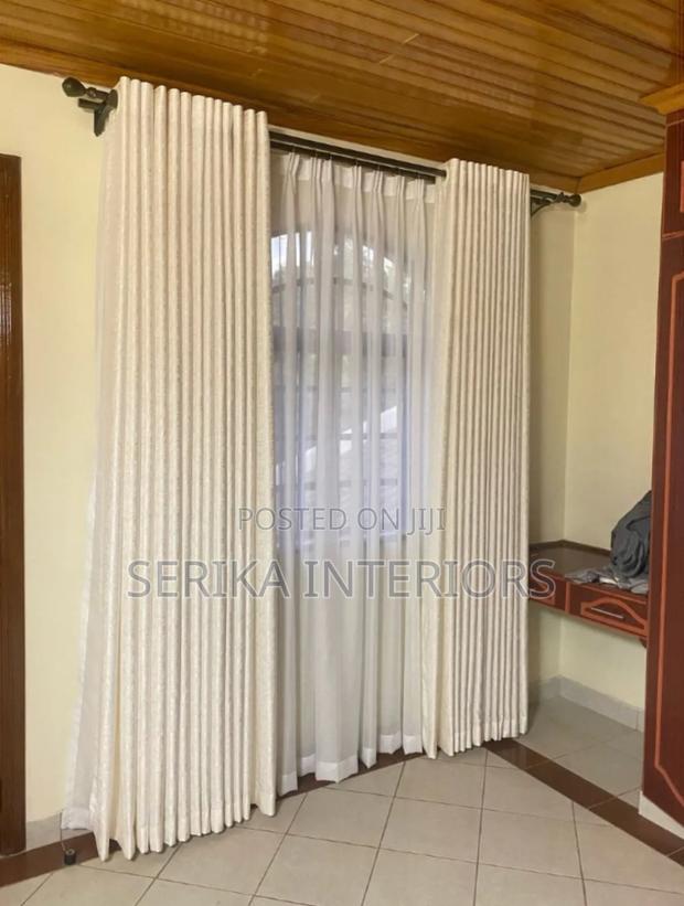 Cream White Curtains Curtains Environmental Friendly Shades - main view