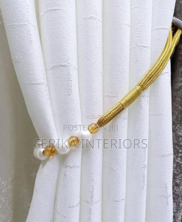 White Curtains Living Room Window Curtains Environmental Friendly