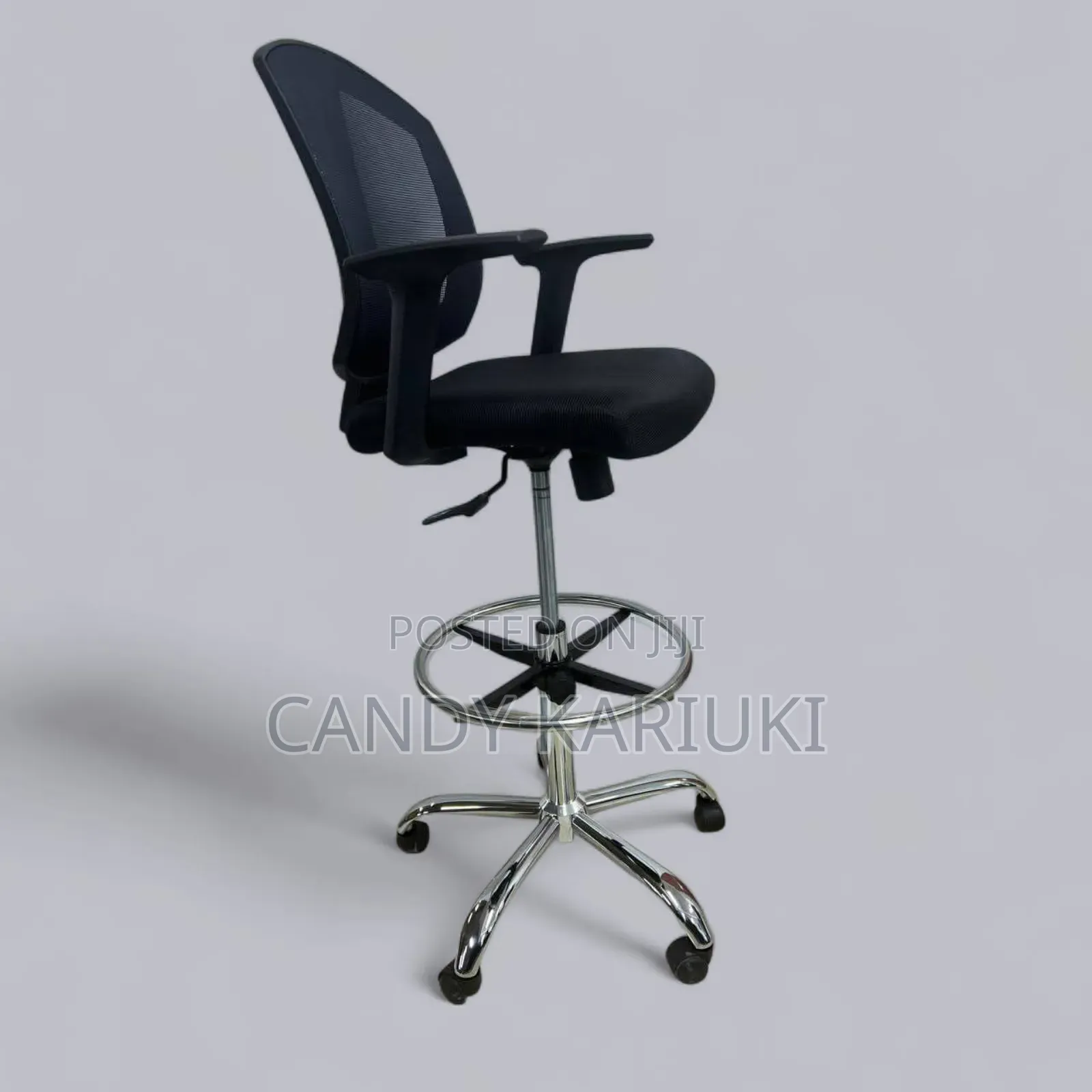 Adjustable Cashier Chair With Backrest
